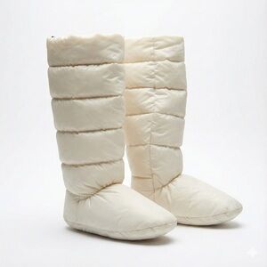 Hunter boot liner insulated down quilted size L beige
